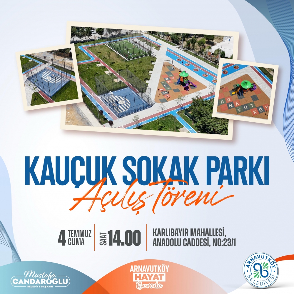 Kauçuk sokak park açılışı