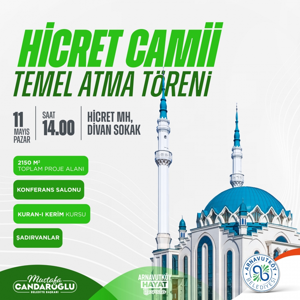 Hicret Camii Temel Atma