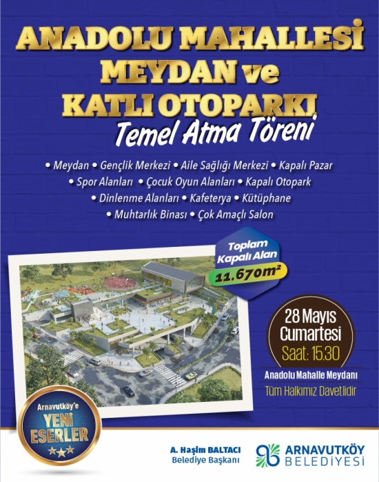 Anadolu Mahallesi Temel Atma Töreni