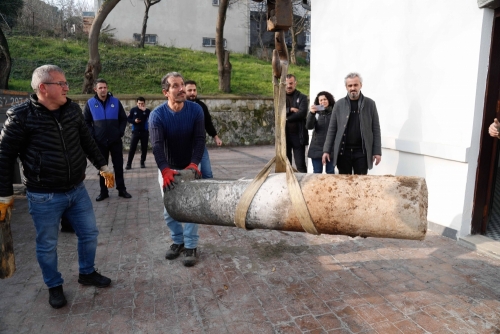 Hadımköy’de Bulunan İşaret Taşı Arnavutköy Yerel Tarih Müzesi’ne Taşındı