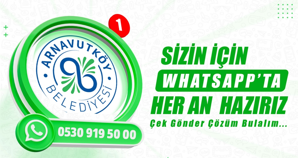 
									Arnavutköy Belediyesi WhatsApp'ta
